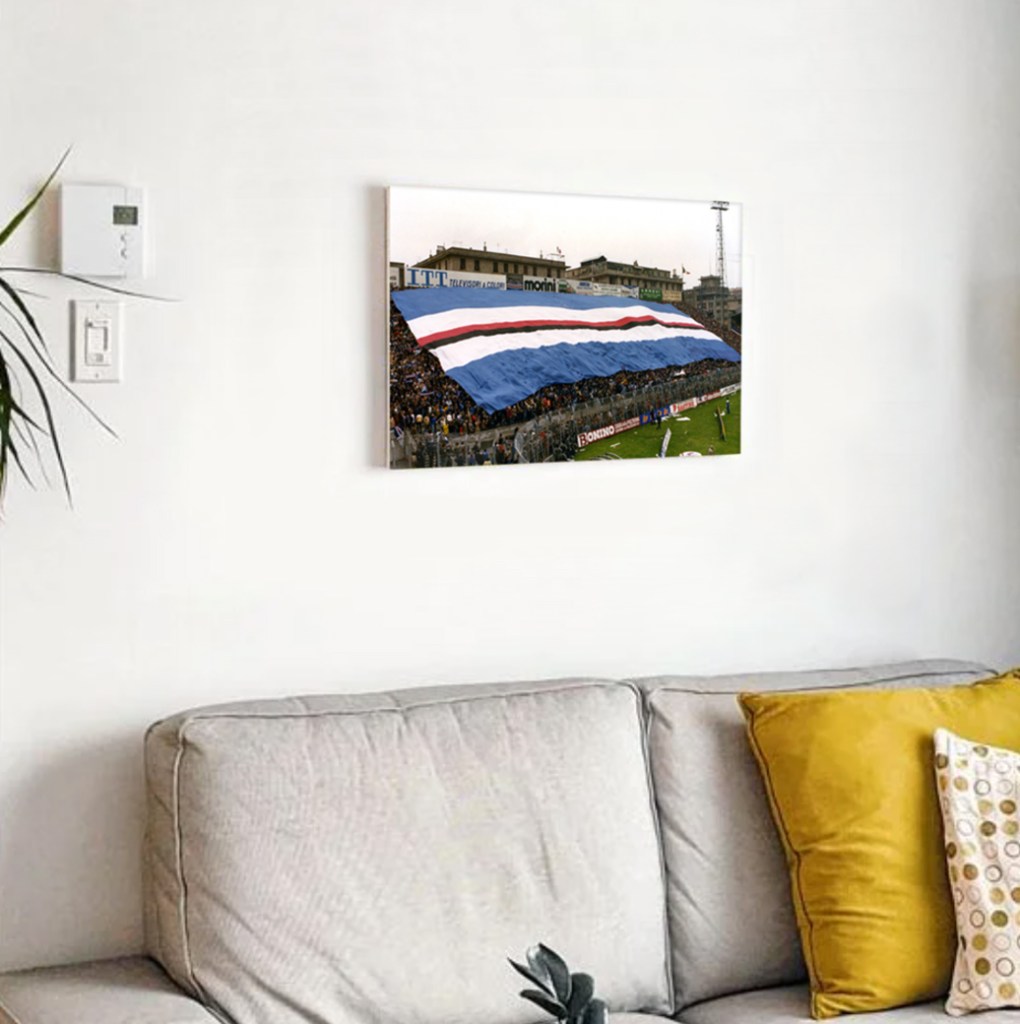IL PRIMO BANDIERONE DELLA SAMPDORIA